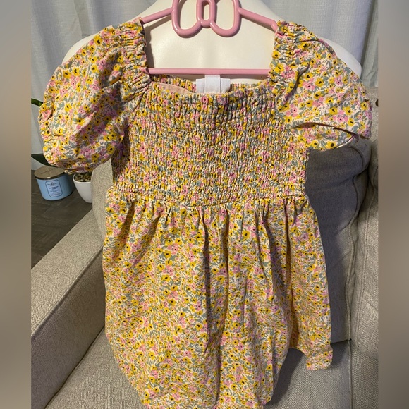 Cat & Jack Other - Girls floral yellow dress